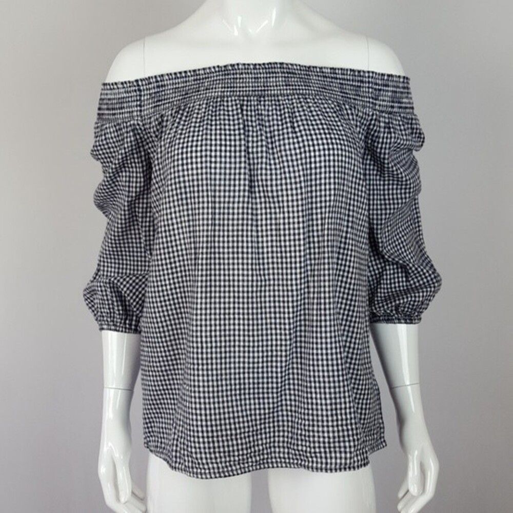 NEW Old Navy Blue Gingham Blouse